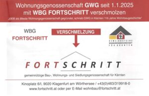 VERSCHMELZUNG – FORTSCHRITT + GWG